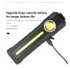 LED Flashlights |   Wholesale Rechargeable LED+COB Work Light Portable Magnetic Folding USB Charging Handheld Flashlight LED Flashlights LED Flashlights