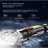 LED Flashlights |   Wholesale Strong Light Flashlight Rechargeable Led Side Light Multi-functional Portable Mini Lighting Torch For Outdoor Home black LED Flashlights Black