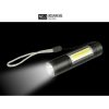 LED Flashlights |   Wholesale USB Charging Portable XPE+COB LED Flashlight Inspection Lamp Strong Light Torch with Build-in Battery for Home Outdoor Use black LED Flashlights Black