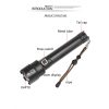 LED Flashlights |   Wholesale XHP 70 LED Flashlight USB Rechargeable 3 Modes Adjustable Camp Torch for Outdoor black_Model 1476B LED Flashlights Black + Model 1476B