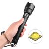 LED Flashlights |   Wholesale XHP 70 LED Flashlight USB Rechargeable 3 Modes Adjustable Camp Torch for Outdoor black_Model 1476B LED Flashlights Black + Model 1476B