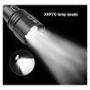 LED Flashlights |   Wholesale XHP 70 LED Flashlight USB Rechargeable 3 Modes Adjustable Camp Torch for Outdoor black_Model 1476B LED Flashlights Black + Model 1476B