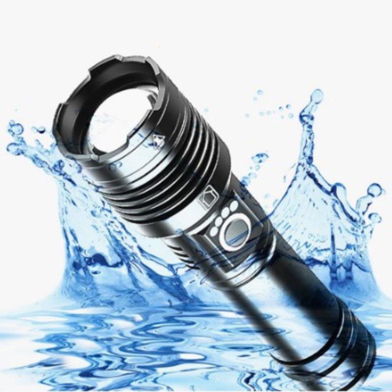 LED Flashlights |   Wholesale Xhp160 Led Flashlight 9000000lm High Power Zoom Type-c Usb Rechargeable Outdoor Waterproof Torch with 18650 battery LED Flashlights 18650 battery