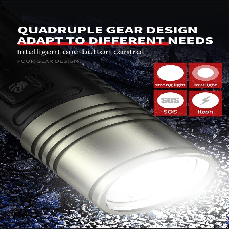 LED Flashlights |   Wholesale Xhp360 Led Flashlight Super-bright Type-c Usb Charging Strong Light Long-range Torch P360 flashlight LED Flashlights LED Flashlights