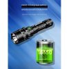 LED Flashlights |   Wholesale Xhp50 10w Outdoor Led Flashlight 5 Levels Powerful USB Rechargeable LED Flashlights As shown