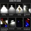 LED Flashlights |   Wholesale XHP50 30W Powerful Handheld Flashlights Telescopic Zoom Hand Lantern Outdoor Emergency Lighting Tool With Strong Magnets Transparent silver LED Flashlights LED Flashlights