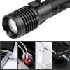 LED Flashlights |   Wholesale XHP50 Mini Flashlight With Pen Clip 5 Modes IPX4 Waterproof Telescopic Zoom Strong Light Lightweight Torch Lamp Lantern (15 x 3.5 x 3CM) 5220 flashlight + USB cable LED Flashlights 5220 flashlight + USB cable