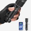 LED Flashlights |   Wholesale XHP50 Mini Flashlight With Pen Clip 5 Modes IPX4 Waterproof Telescopic Zoom Strong Light Lightweight Torch Lamp Lantern (15 x 3.5 x 3CM) 5220 flashlight + USB cable LED Flashlights 5220 flashlight + USB cable