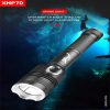 LED Flashlights |   Wholesale Xhp70 Diving Flashlight 3 Levels Waterproof Super Bright Night Fishing Torch LED Flashlights As shown