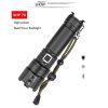 LED Flashlights |   Wholesale XHP70 LED 5 Modes Dimming High Brightness USB Charging Flashlight black_1476 LED Flashlights Black + 1476