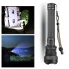 LED Flashlights |   Wholesale XHP70 Zoomable Focus LED Flashlight High Brightness Battery Display Torch with 2 Batteries black_2x18650 battery LED Flashlights Black + 2x18650 battery