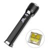 LED Flashlights |   Wholesale XHP70+COB Red Light Flashlight USB Rechargeable LCD Display Outdoor Torch black LED Flashlights Black