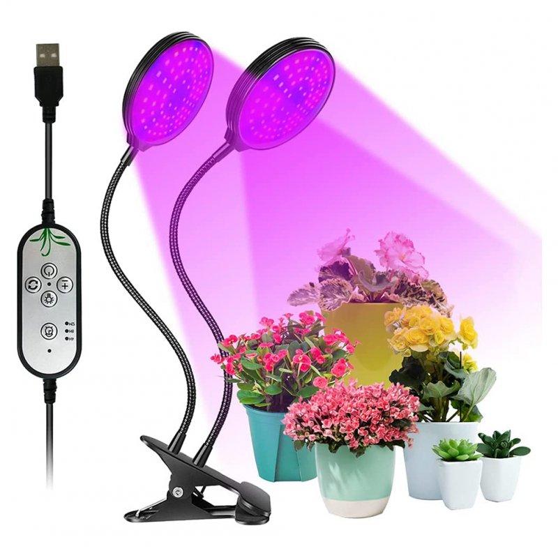 LED Grow Lights |   Wholesale 60w Grow Light Auto On/off 4/8/12h Timer Full Spectrum T5 Dimmable Brightness 3 Light Modes 156 Leds Clip On Grow Lamp 30W (two heads) LED Grow Lights 30W (two heads)