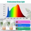 LED Grow Lights |   Wholesale 6W 380-800nm Full Spectrum LED Grow Light Plant Growing Lamp With 3 Timer 4 Level Dimming For Indoor Plants 10W LED Grow Lights 10W