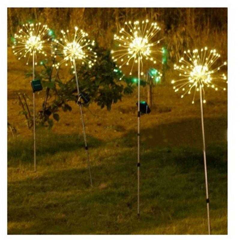 LED Grow Lights |   Wholesale 90/120 Leds High Brightness Ground Plug Solar  Lights Outdoor Lawn Fairy Lighting Lamp For Gardens Courtyards Weddings Decoration 120 Lights Warm White LED Grow Lights 120 Lights Warm White