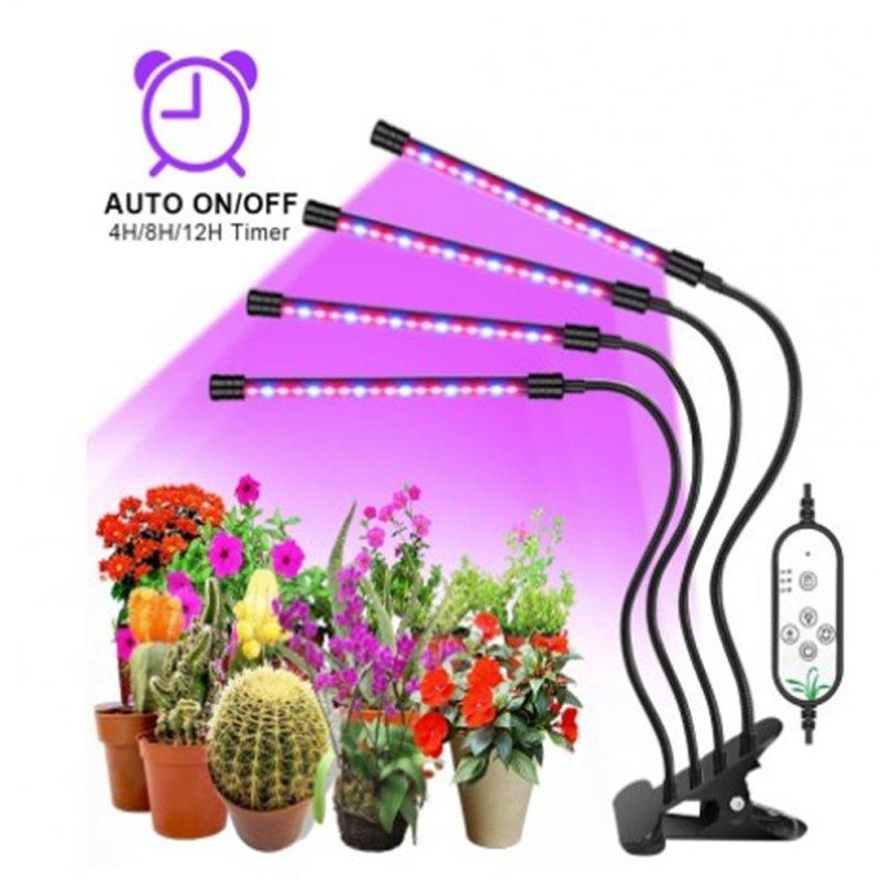 LED Grow Lights |   Wholesale Metal Led Grow Light Usb Phyto Full Spectrum Lamp For Indoor Plants Seedlings Flower 36W–four heads LED Grow Lights 36W--four heads