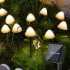 LED Grow Lights |   Wholesale Solar 10 Led Mushroom String Lights 8 Modes Ip65 Waterproof Outdoor Garden Landscape Decorative Lights Warm white LED Grow Lights LED Grow Lights