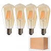 LED Light Bulbs |   Wholesale 4pcs Led Edison Filament Bulb 4w/6w/8w E27 Antique Retro Light Bulb Simple Installation Household Lighting Lamp 4 watts LED Light Bulbs 4 watts