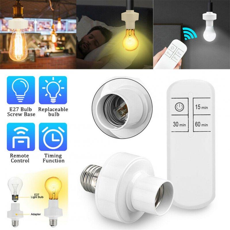 LED Light Bulbs |   Wholesale E27 Lamp Holder Wireless Remote Control Stable Performance Light Bulb Cap Socket Switch Screw Kit 220V LED Light Bulbs 220V