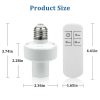 LED Light Bulbs |   Wholesale E27 Lamp Holder Wireless Remote Control Stable Performance Light Bulb Cap Socket Switch Screw Kit 220V LED Light Bulbs 220V