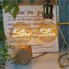 LED Light Bulbs |   Wholesale Edison Lamp Retro Edison Love Letter Bulb Creative Golden Warm Light Glass Chandelier Desk Lamp LED Light Bulbs Desk lamp + 110-130V