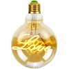 LED Light Bulbs |   Wholesale Edison Lamp Retro Edison Love Letter Bulb Creative Golden Warm Light Glass Chandelier Desk Lamp LED Light Bulbs Desk lamp + 110-130V