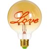 LED Light Bulbs |   Wholesale Edison Lamp Retro Edison Love Letter Bulb Creative Golden Warm Light Glass Chandelier Desk Lamp LED Light Bulbs Desk lamp + 110-130V