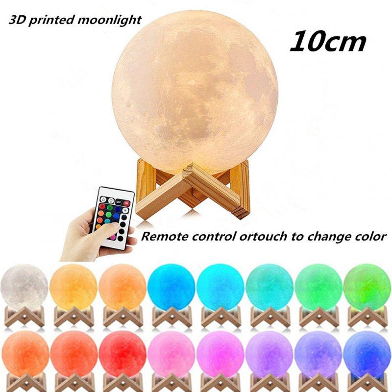 LED Light Bulbs |   Wholesale LED 16 Colors 3D Printing Warm Moon Lamp LED Light Bulbs 10cm