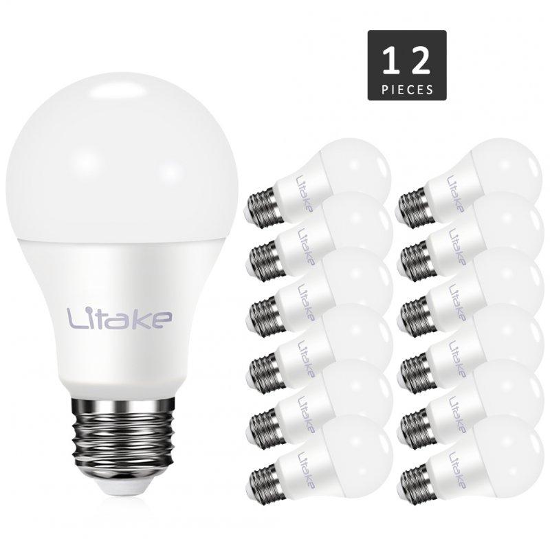 LED Light Bulbs |   Wholesale LITAKE 12 Packed E26/27 LED Bulb Light, A19 15W Equivalent to 100W Incandescent Bulb, Non-dimmable Warm White(3000K) LED Light Bulbs LED Light Bulbs