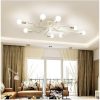 LED Light Bulbs |   Wholesale Vintage Wrought Iron Led Ceiling Lamp Living Room Bedroom Lamparas for Home Lighting 6 white LED Light Bulbs LED Light Bulbs