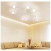 LED Light Bulbs |   Wholesale Vintage Wrought Iron Led Ceiling Lamp Living Room Bedroom Lamparas for Home Lighting 6 white LED Light Bulbs LED Light Bulbs