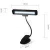 LED Night Lights |   Wholesale 10 Led Portable Flexible Music  Score  Light Guitar Piano Light Clip-on For Music Stand Eye Protection Saving Energy Smart Dimming Light As shown LED Lighting As shown