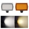 LED Night Lights |   Wholesale 120 LEDs Video Light Dimmable Dual Color For GoPro/DJI Osmo Mobile/Zhiyun/Feiyu Vimble Vlog Pocket Fill Light Photography black LED Lighting Black