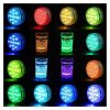 LED Night Lights |   Wholesale 13LEDs Submersible Light Remote Controlled RGB Underwater Night Lamp with Suction Cup 7CM diameter_1 with 1/infrared remote control LED Lighting 7CM diameter + 1 with 1/infrared remote control