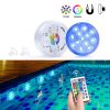 LED Night Lights |   Wholesale 13LEDs Submersible Light Remote Controlled RGB Underwater Night Lamp with Suction Cup 7CM diameter_1 with 1/infrared remote control LED Lighting 7CM diameter + 1 with 1/infrared remote control