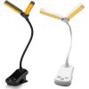 LED Night Lights |   Wholesale 14LEDs Led Clip On Book Light Adjustable 3 Color Temperatures 8 Brightness USB Rechargeable Desk Lamp Perfect For Book Lovers White LED Lighting LED Night Lights