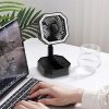 LED Night Lights |   Wholesale 2 In 1 Mini Cooling Fan With Led Light Portable Foldable Adjustable Height Angle Usb Rechargeable Air Cooler Fan pink LED Lighting LED Night Lights