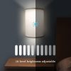 LED Night Lights |   Wholesale 2pcs Led Wall Lamp With Remote Control 3 Color Temperature Rechargeable Wireless Design Bedroom Bedside Lamp For Bedrooms Living Rooms Color charging LED Lighting Color charging