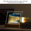 LED Night Lights |   Wholesale 3D Glass Sandscape Hourglass Led Night Light Creative Quicksand Painting Atmosphere Light Table Lamp Orange LED Lighting LED Night Lights