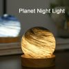 LED Night Lights |   Wholesale 3D Planet Lamp 3-color Stepless Dimming Creative Romantic Bedroom Night Light For Christmas Birthday Gifts (80mm) sunset LED Lighting LED Night Lights