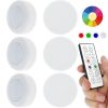 LED Night Lights |   Wholesale 3pcs Led Puck Light With Remote Control 80 Lumens Kitchen Counter Light Wireless Cabinet Lighting Kit 1 remote contral 3 lights LED Lighting 1 remote contral 3 lights