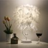 LED Night Lights |   Wholesale 3W LED White Feather Heart Shape Crystal Table Lamp for Bedside Reading Room Sitting Room LED Lighting LED Night Lights