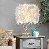 LED Night Lights |   Wholesale 3W LED White Feather Heart Shape Crystal Table Lamp for Bedside Reading Room Sitting Room LED Lighting LED Night Lights