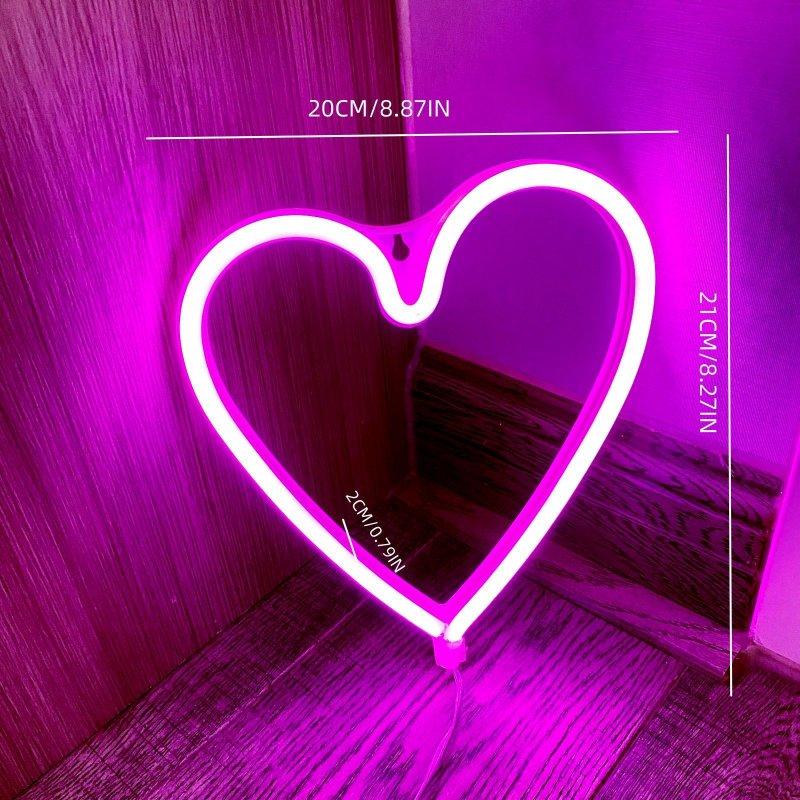 LED Night Lights |   Wholesale 5v Led Neon Light Love Shape For Wedding Party Proposal Birthday Confession Scene Layout Decoration pink LED Lighting LED Night Lights