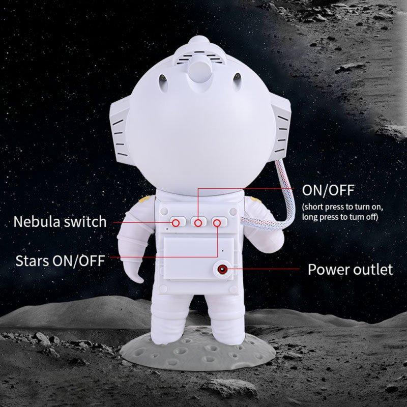 LED Night Lights |   Wholesale 5w LED Starry Sky Projector Lights 360 Degree Rotating Cute Astronaut Shape Night Lights Plug-in LED Lighting LED Night Lights