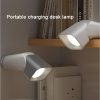 LED Night Lights |   Wholesale 5W Portable UBS LED Desk Lamp With 2000mAh Large Capacity Battery Adjustable Brightness Eye Protection Battery Powered Night Lights Flashlight Study Lamp grey LED Lighting Grey