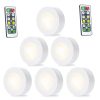 LED Night Lights |   Wholesale 6Pcs LED Lights Stylish Closet Lights with Remote Control Pat Light Night Light for Lighting White light LED Lighting LED Night Lights