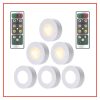 LED Night Lights |   Wholesale 6Pcs LED Lights Stylish Closet Lights with Remote Control Pat Light Night Light for Lighting White light LED Lighting LED Night Lights