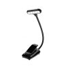 LED Night Lights |   Wholesale 9 Leds Clip On Book Light 3 Color Temperatures Stepless Dimming USB Rechargeable Touch Sensor Reading Lamp For Book Lovers black LED Lighting Black