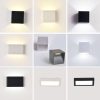 LED Night Lights |   Wholesale Adjustable 6W LED Wall Lamp AC85-265V COB Waterproof Aluminum Cube Outdoor Porch Wall Light  warm light LED Lighting LED Night Lights